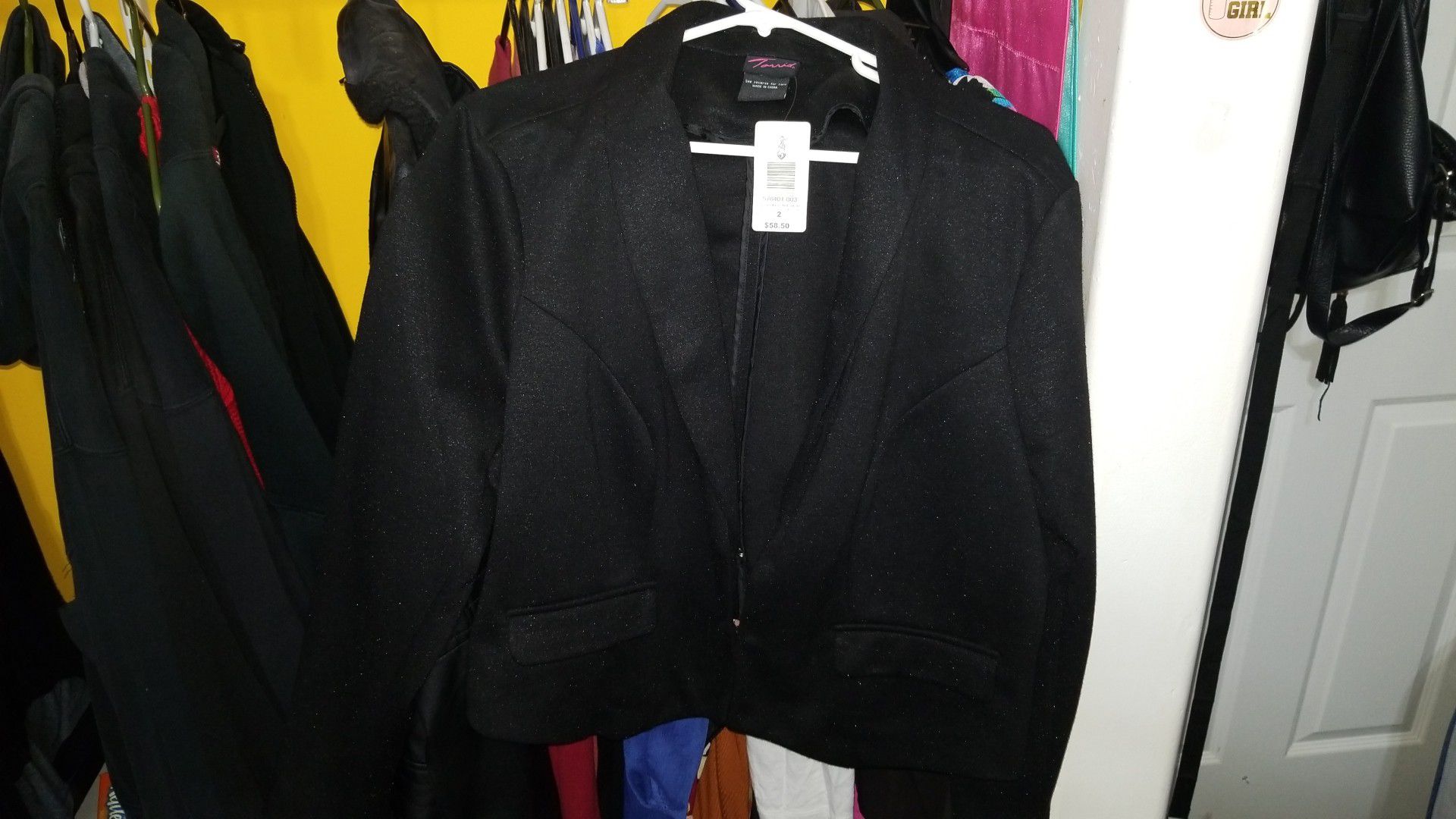 Plus Size Black Blazer Jacket