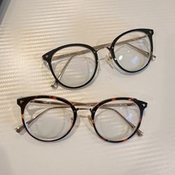 black and tortoiseshell prescription glasses