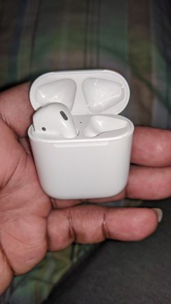 Apple air pod left side with charging case