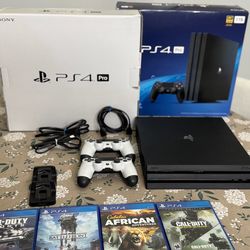 PS4 Pro 1TB Bundle – 2 Controllers + Games – Great Condition 🔥