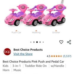 Pink Push Car $30