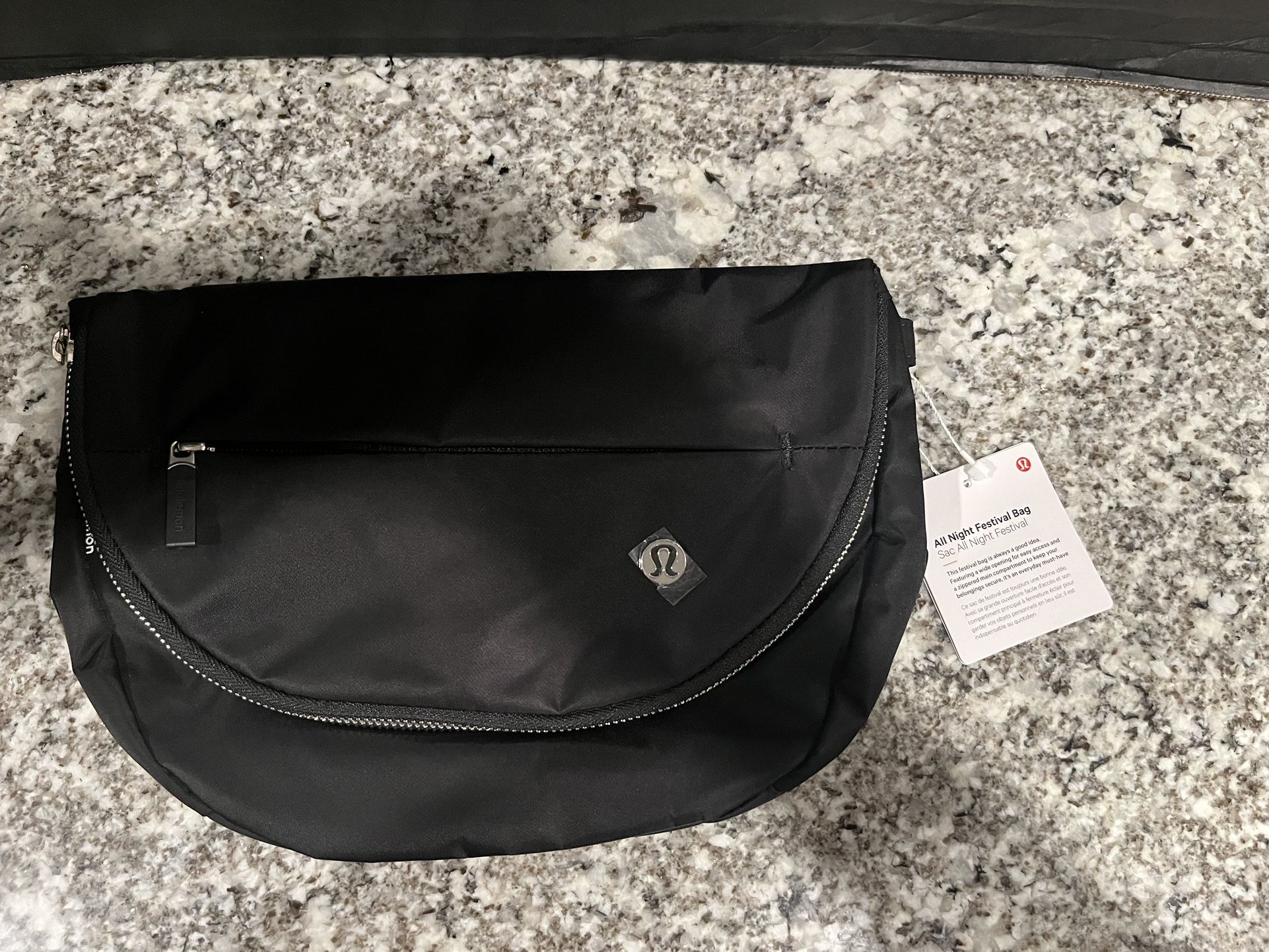 Lululemon All Night Festival Bag 5L Black Cross Body Bag Fanny Pack Backpack