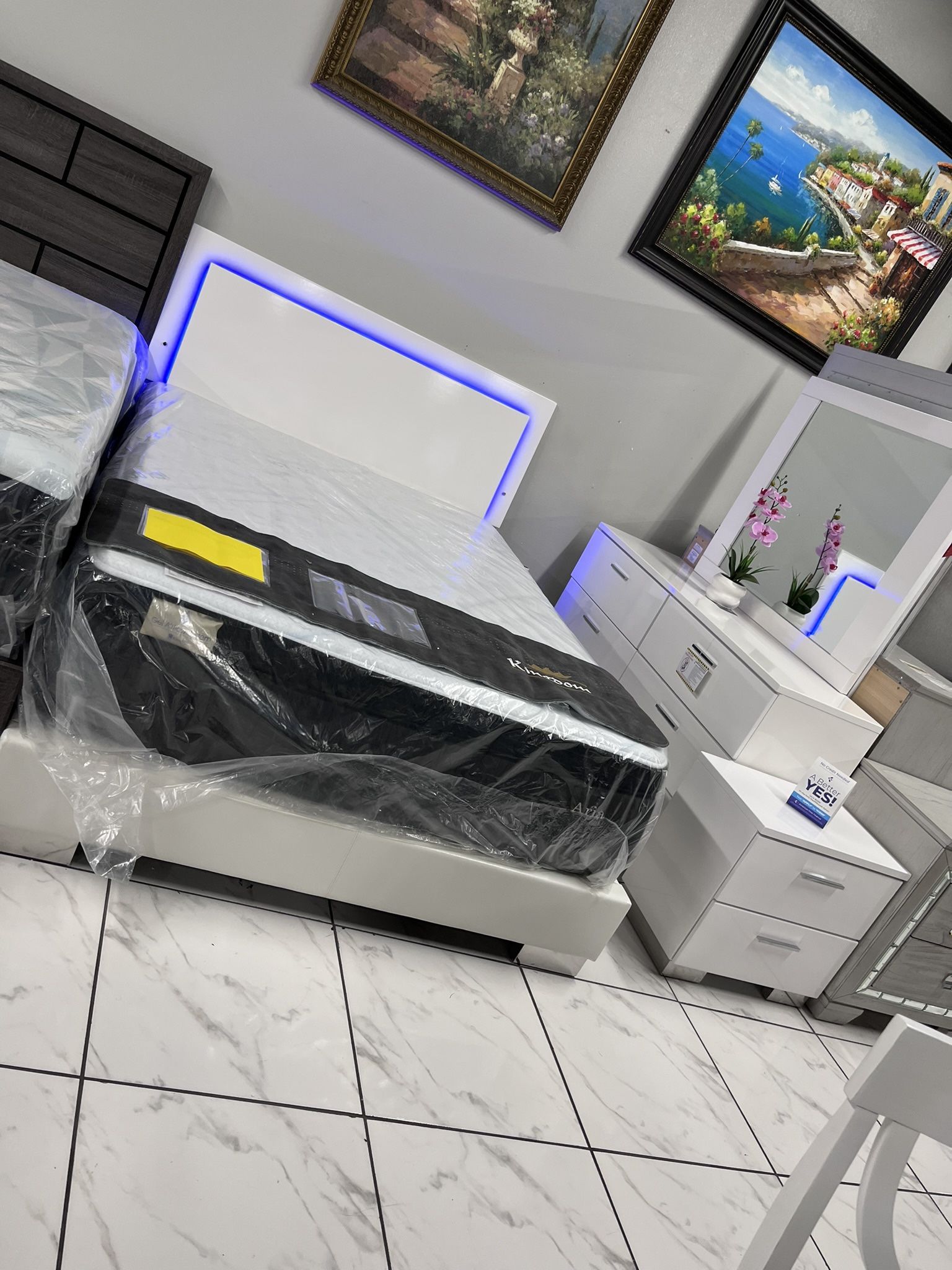 4pc Queen Bedroom Set 🔥 Take It Home With Only $50 Down 