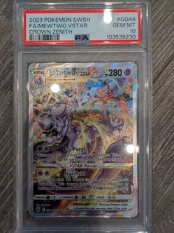 pokemon crown zenith mewtwo vstar PSA 10