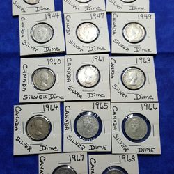 Canadian Silver Dimes