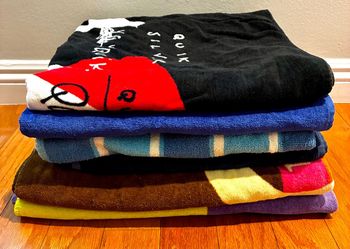 Assorted Cotton Beach Towels - Set of 6