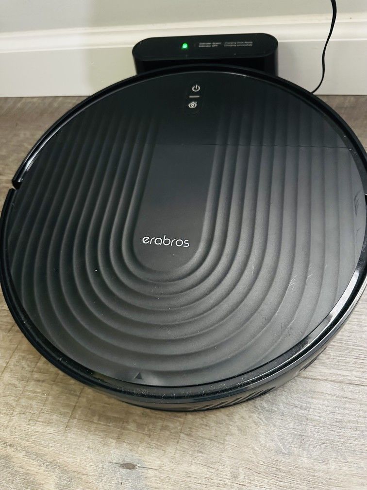 Open Box Special 1 Month Old With Box Erabros Robot R8 Vacuum Self Cleaning Retails $220