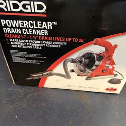 PowerClear 120-Volt Drain Cleaning Snake Auger $75