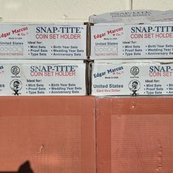 Snap-Tite Coin Set Holders