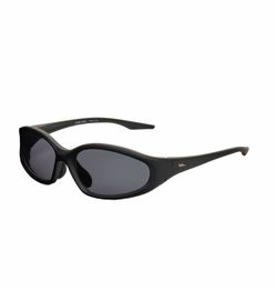 Black Wraparound Sport Sunglasses