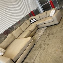 *Free Delivery*🚚 Modern Beige U Shaped Sectional!