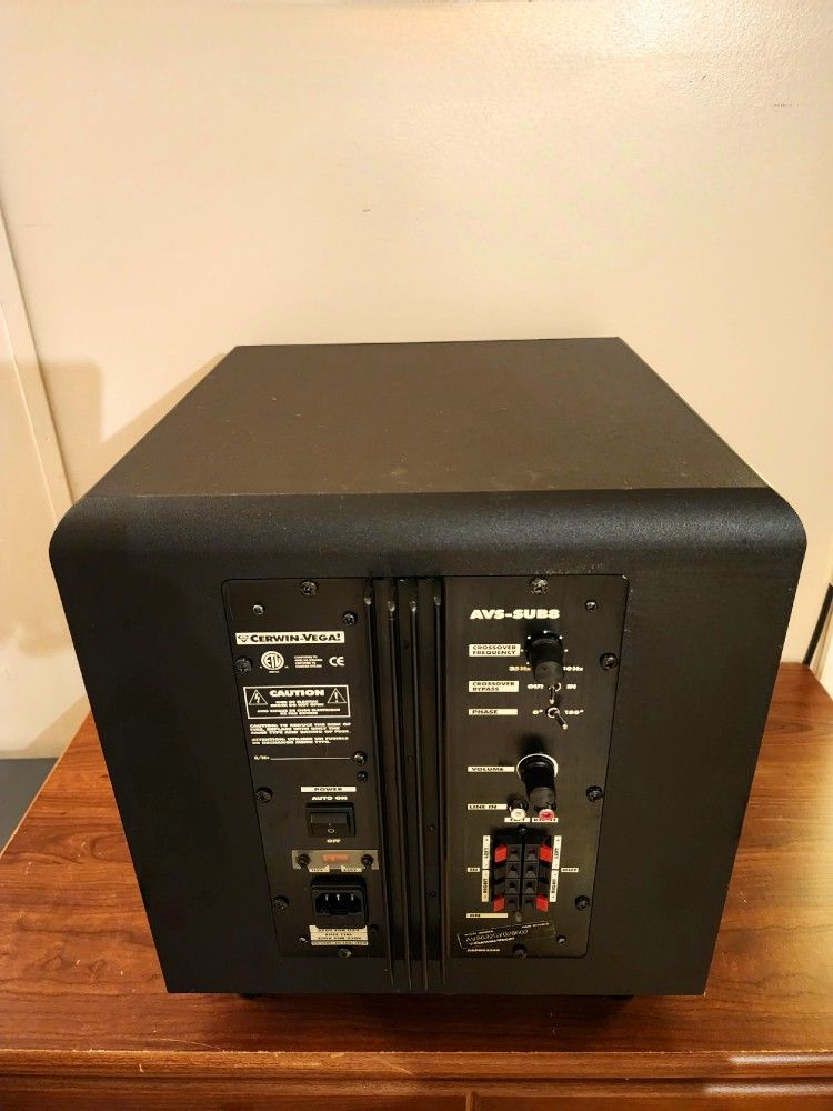 Cerwin vega hotsell avs sub8