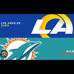 Los Angeles Rams VS Miami Dolphins.
