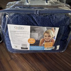 Weighted Blanket 60x80 15 Lbs Blue/Grey New