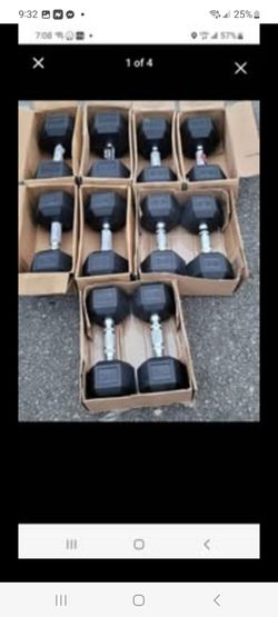 New in Box 
Rubber Hexagon Dumbbells-360lbs
Cash or Zelle