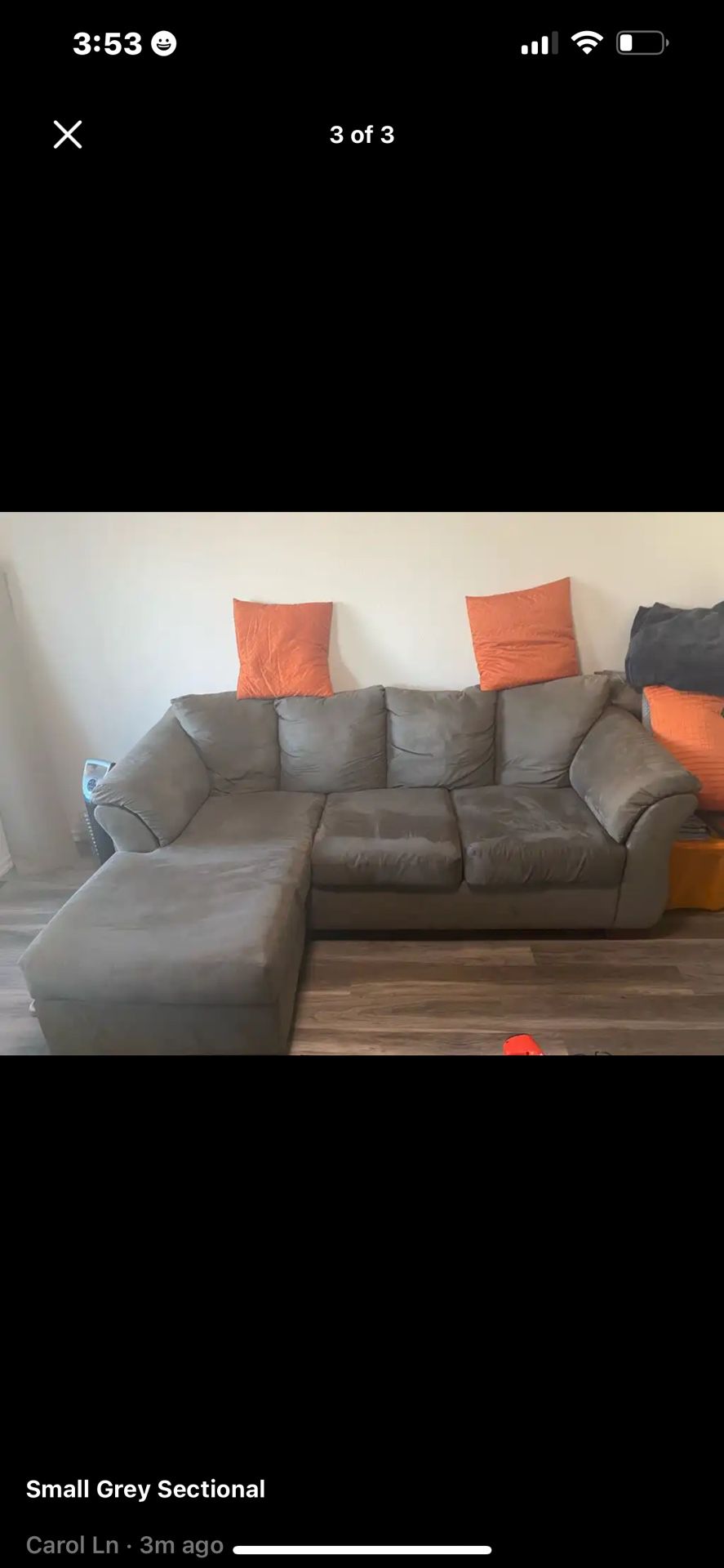 Small Grey Sectional 