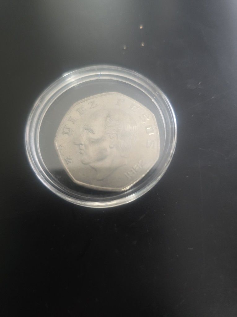Mex Diez Pesos Coll Coin