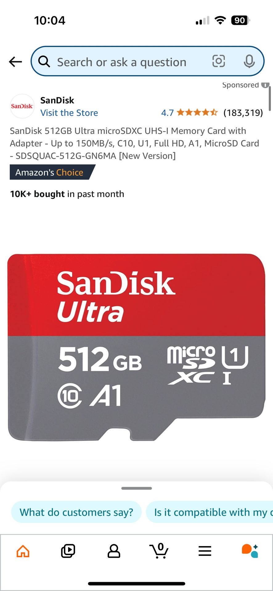 SanDisk 512gb Micro SD