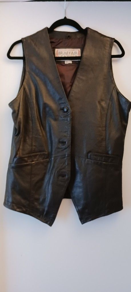 Men's Leather Vest