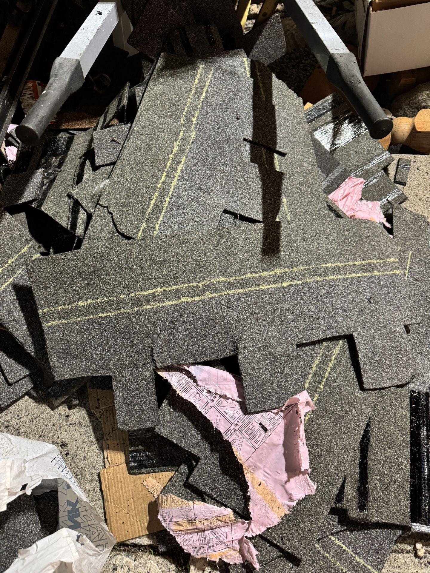 Free Leftover Cutoff Presidential Shingles For DIY Projects