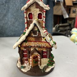 Vintage Gingerbread House 10” Tall