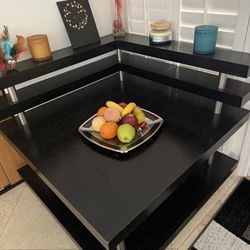 Modern Black Corner Shelf