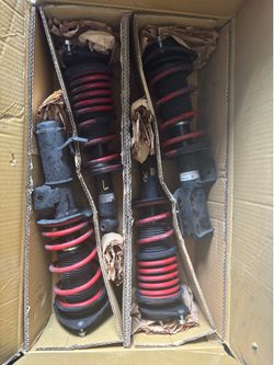16 Subaru brz stock struts red lowering springs