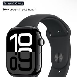 Apple Watch Series 10  Black  Sports Band M/L