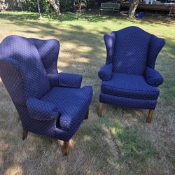 Pair Wingback Chair. Pristine!