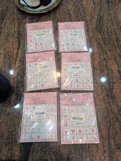 Baby shower bingo