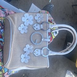 Guess Rhinestone Floral Bag Purse