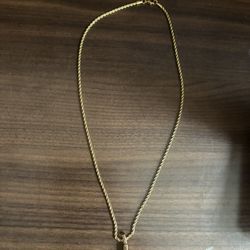 Blackjack Men’s Gold Cross Chain 