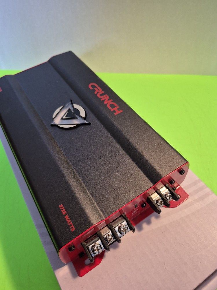 CRUNCH 3725 WATTS MONOBLOCK 1 OHM STABLE BUILT IN CROSSOVER WITH BASS CONTROL CAR AMPLIFIER ( BRAND NEW PRICE IS LOWEST INSTALL NOT AVAILABLE )