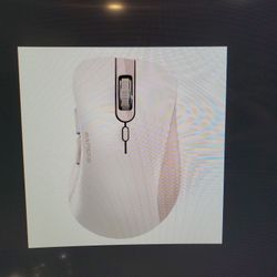 Bluetooth & 2.4G Wireless Mouse, Pink Ergonomic Quiet Click Compatible