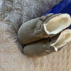 NOW ONLY $75!! Birkenstock Boston Shearling Clogs Brand New in Box Size 38 7.5
