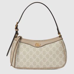 GUCI Ophidia small shoulder bag beige/white 