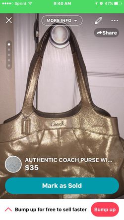 LIKE NEW~ (AUTHENTIC) COACH PURSE WITH COACH KEYCHAIN