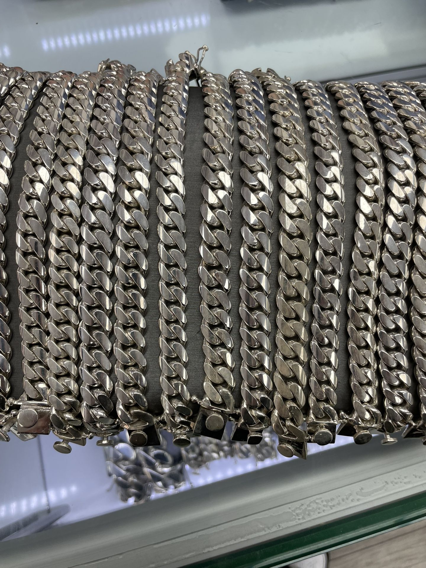 Silver Cuban Link Bracelet