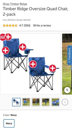 Timber Ridge Oversize Quad Chair, 1 for $40 or 2 for $70
