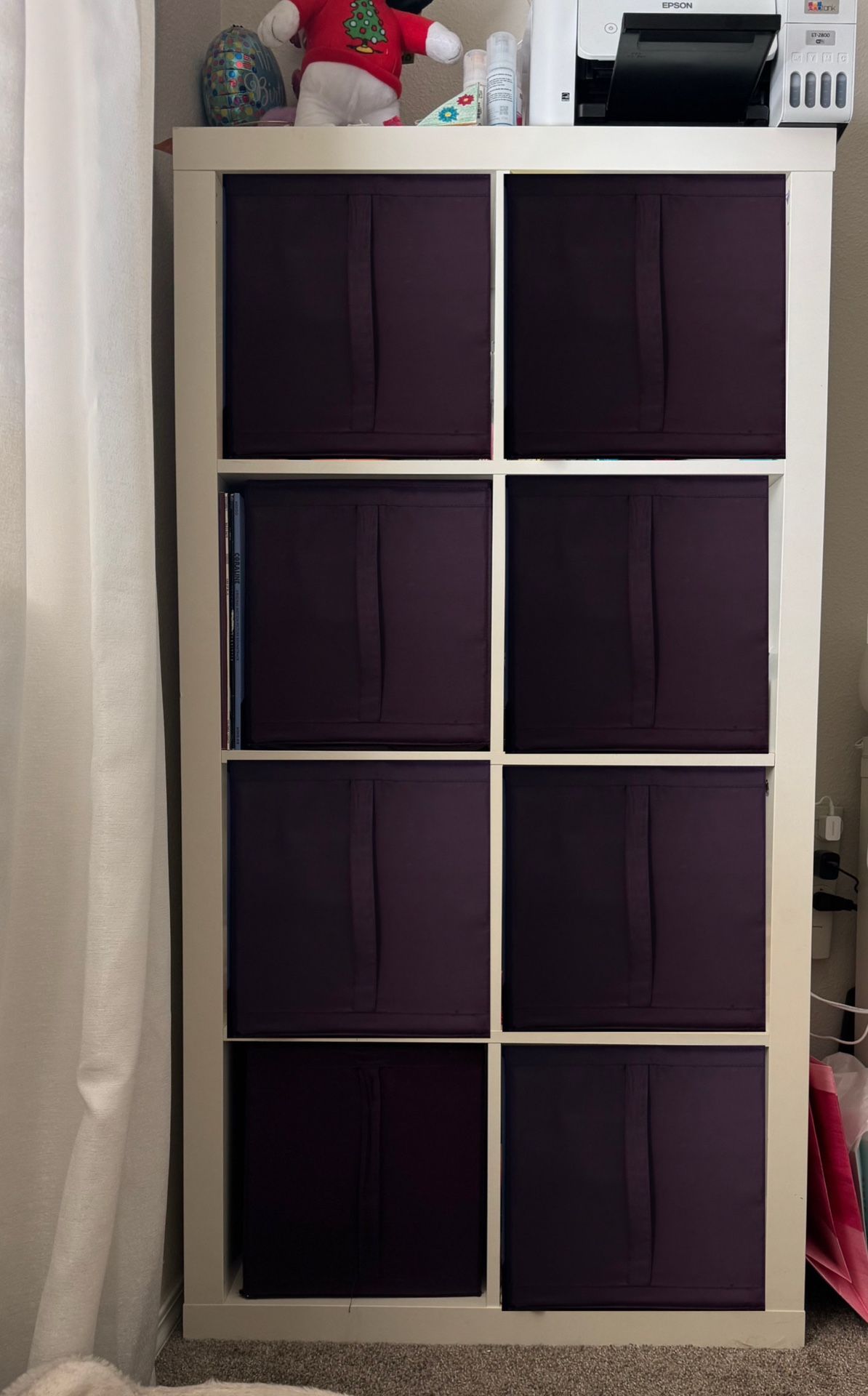 IKEA White Shelf (6 Cube Unit)