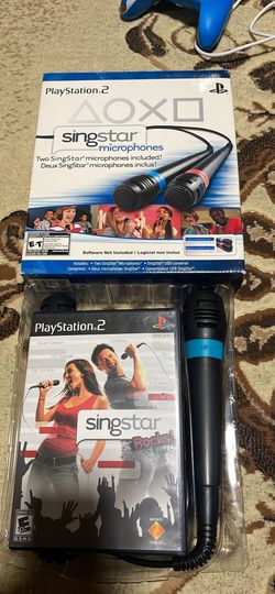 SingStar Set 2 Microphones Sony PlayStation 2 PS2 