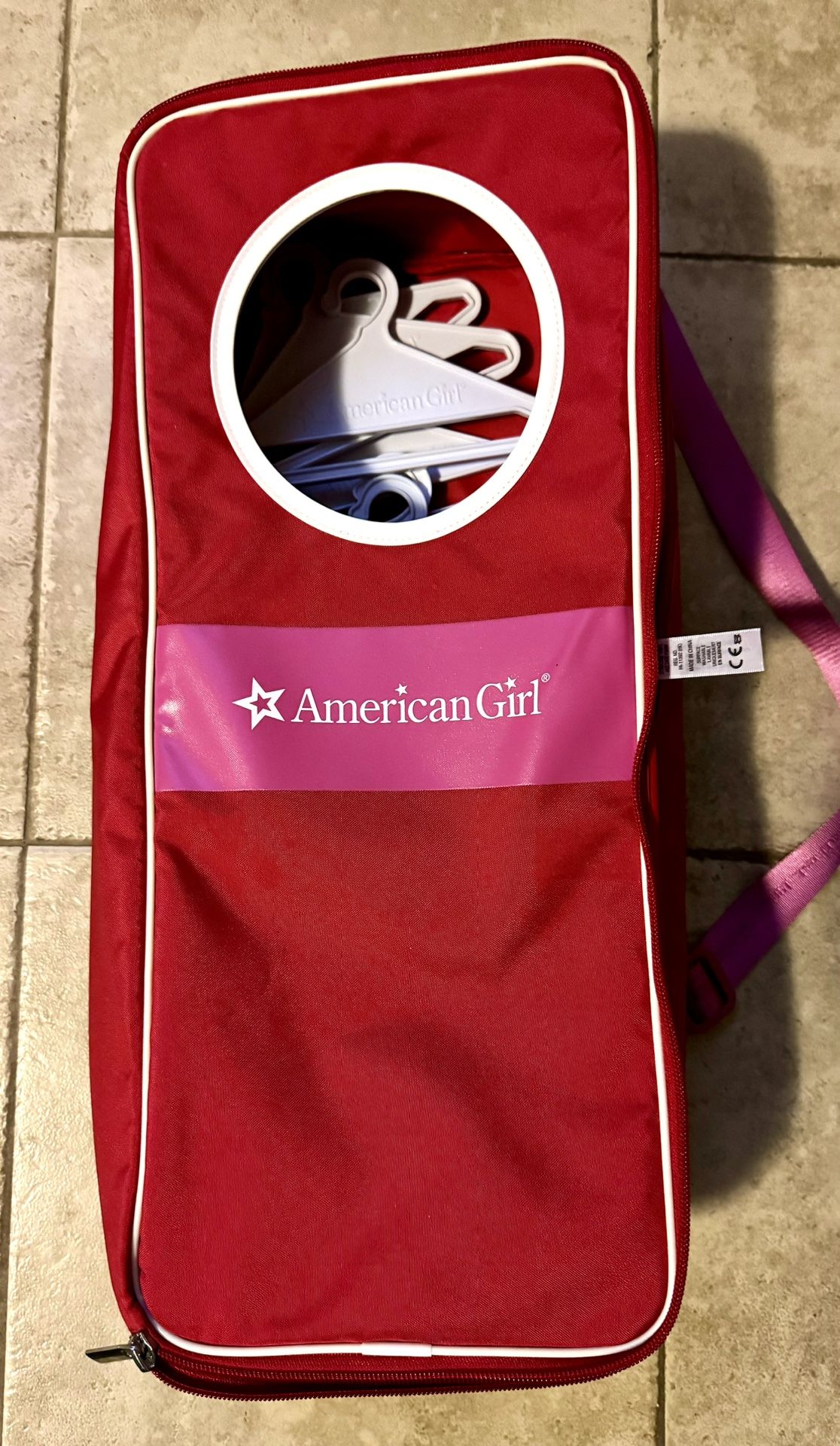 American Girl Doll Carrier With Extra Hangers