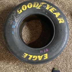 Richard Petty Signed Racing Tire 