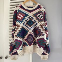 Vintage 90’s Cambridge Classic Mervyns Hand knit Sweater