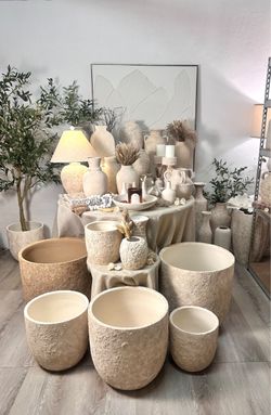 HOME DECOR, PLANTERS & POTS / VASES *VISIT SHOWROOM BY APPOINTMENT ONLY