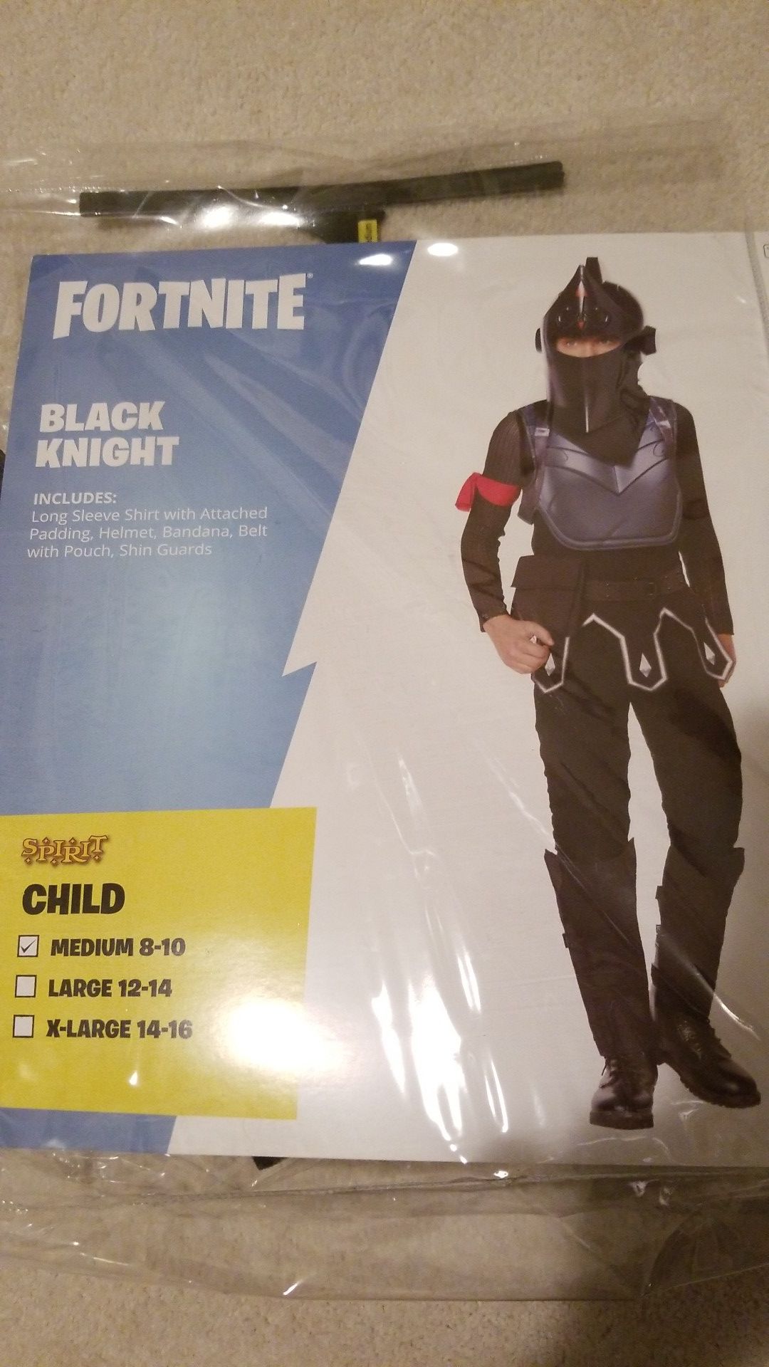 Fortnite - Black Knight Costume (Child Size Medium 8-10)
