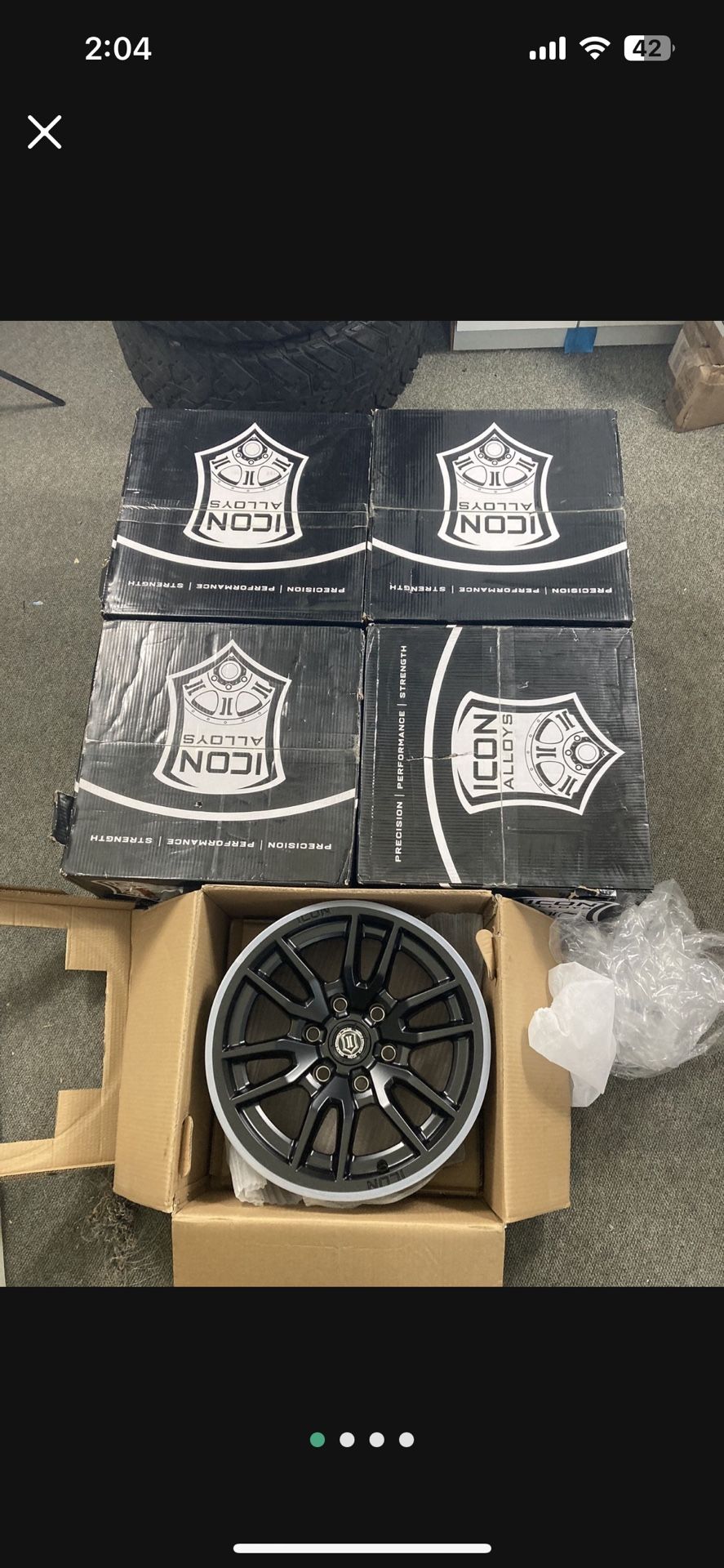 Icon Vector 6 Rims For 2021-23 Ford Bronco (Set Of 5) (unused)