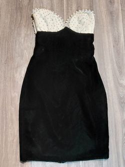 Vintage Black Velvet Dress
