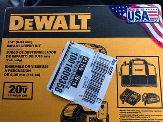 De Walt impact driver kit