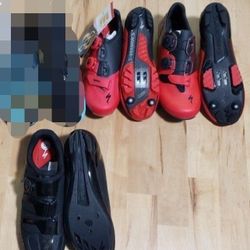 New Specialized SWorks Carbon Soles Road and Mountain Bike Shoes $150-$300 each ask